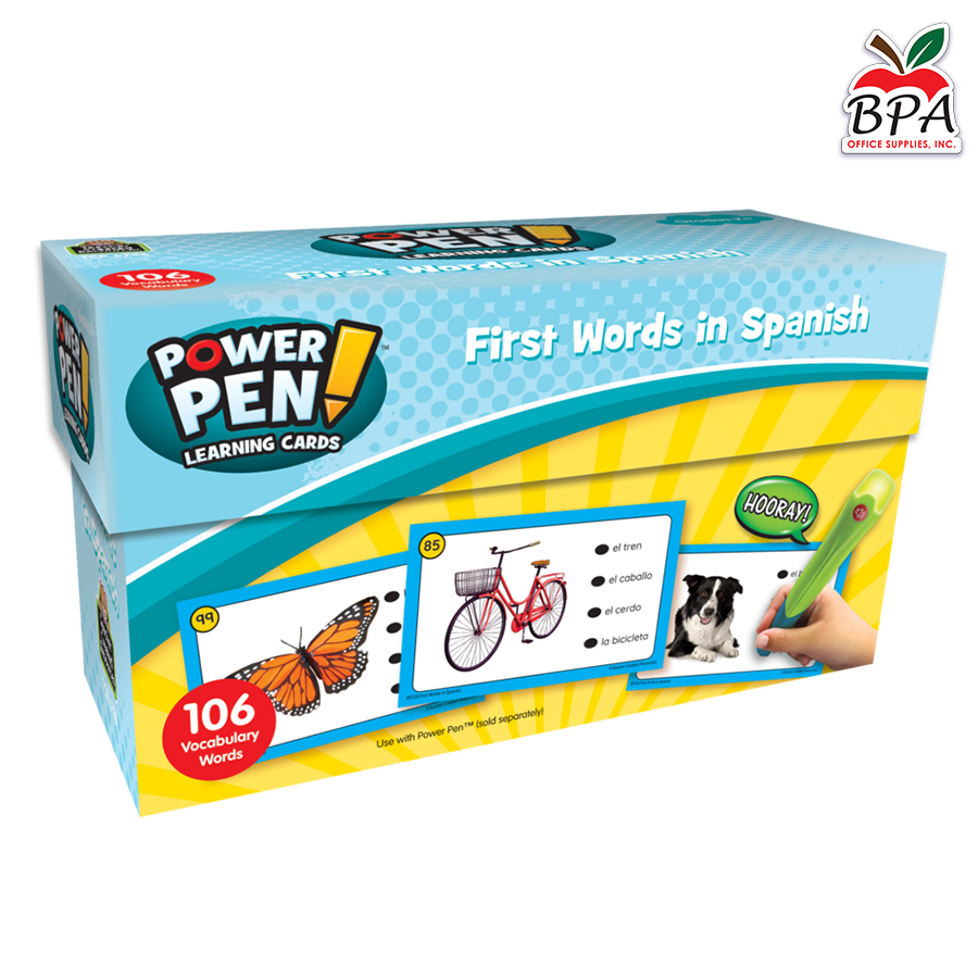 Teacher Created Resources • Power Pen Learning Cards: First Words in Spanish